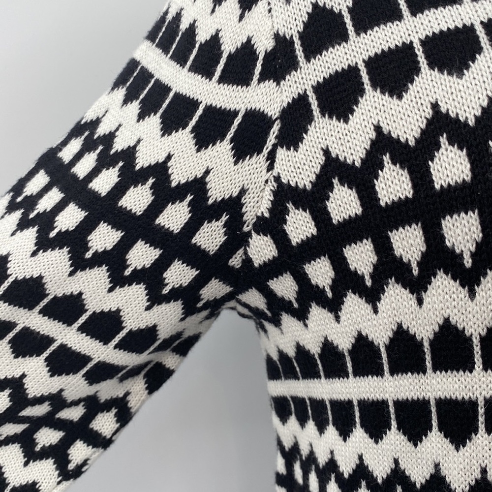Talbots Black Cream Button Mock Turtleneck Sweater 1X - Picture 6 of 11